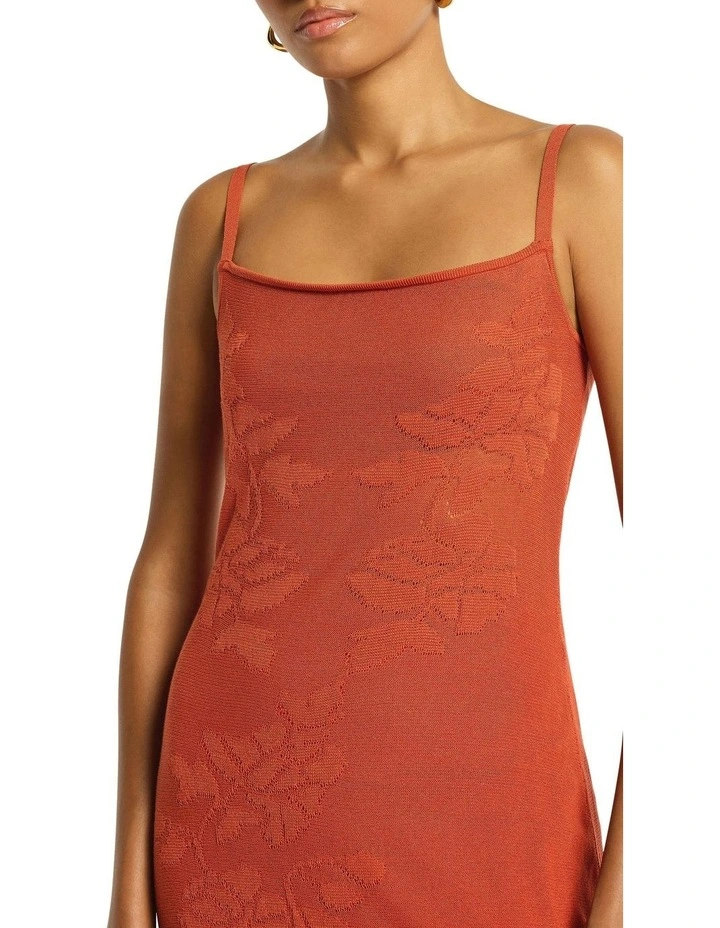 Amber Sands Knit Dress in Apricot image 3