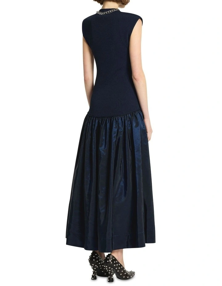Super Moon Knit Dress in Navy image 2