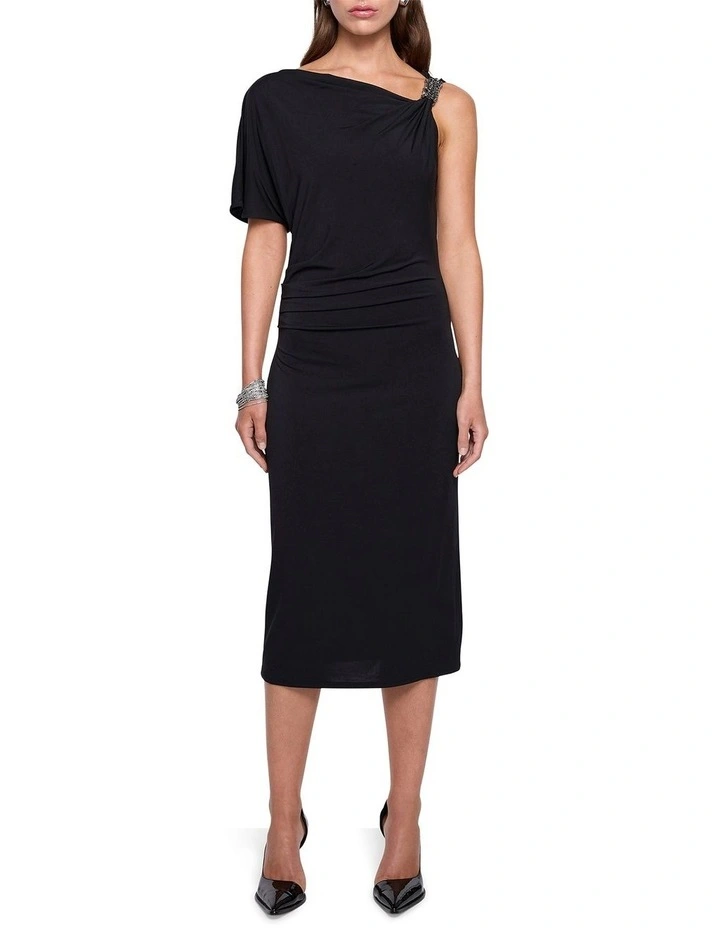 Material Girl Jersey Dress in Black image 1