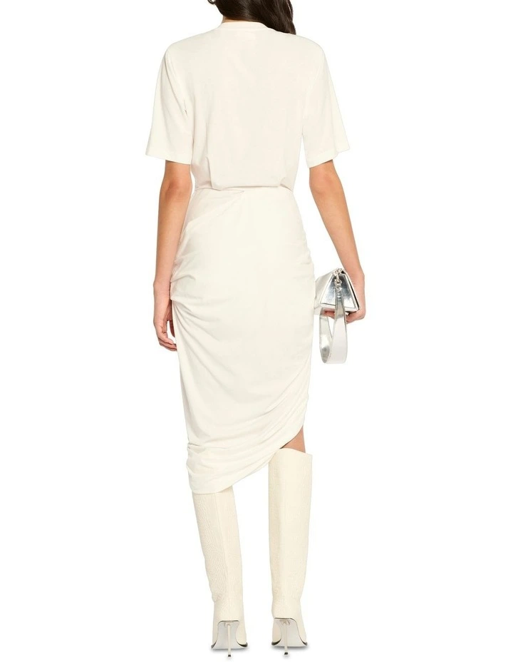 High Beam Tee Dress in Bright White image 2