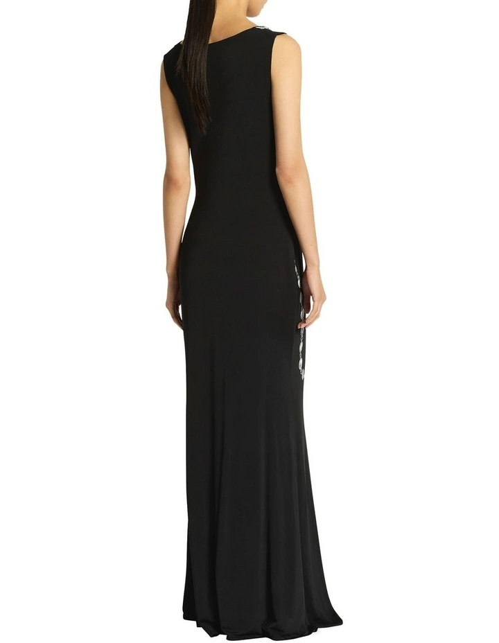 Illusions Gown in Silver/Print image 2