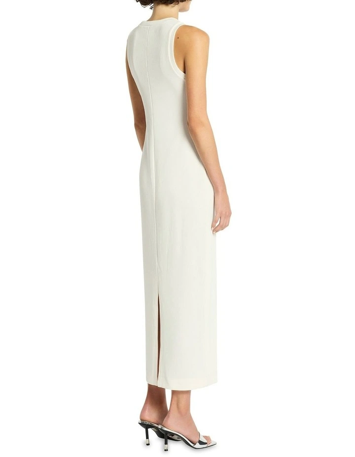 Detour Rib Dress in Ivory image 2