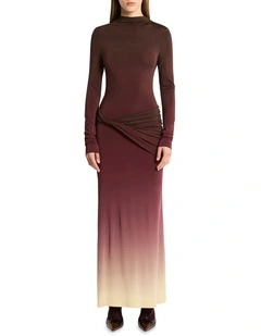Life Form Jersey Maxi Dress in Cherry