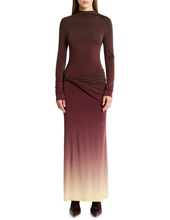 Life Form Jersey Maxi Dress in Cherry image 1