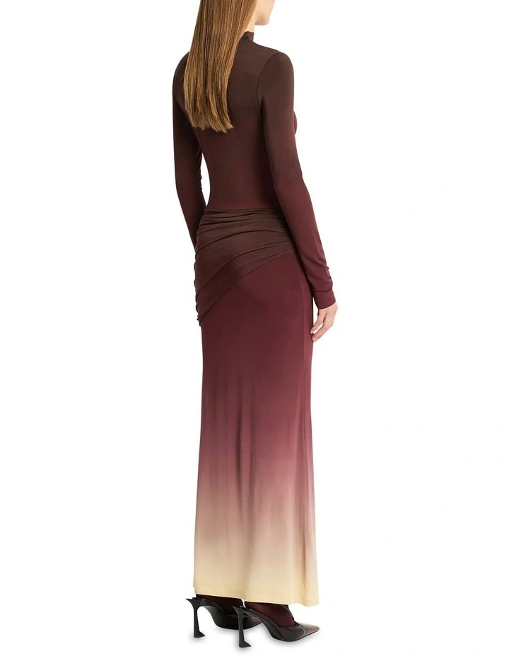 Life Form Jersey Maxi Dress in Cherry image 4
