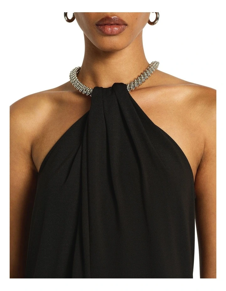 Monroe Mini Dress in Black image 4