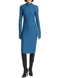 Atto Midi Dress in Blue