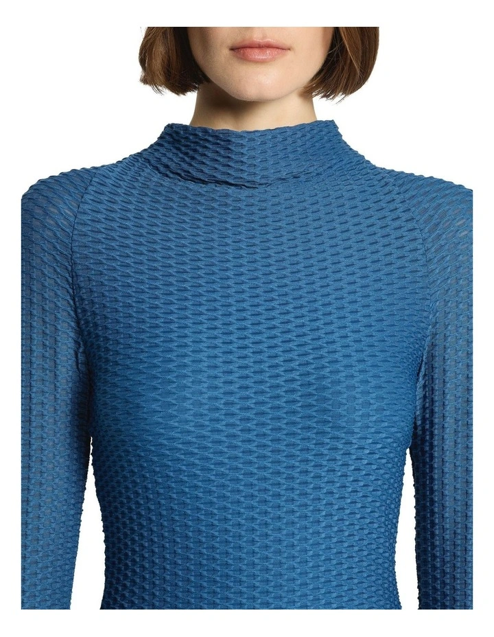 Atto Midi Dress in Blue image 4