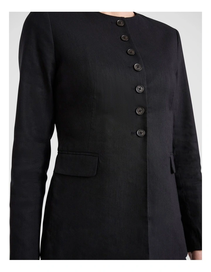 Della Jacket in Black image 3