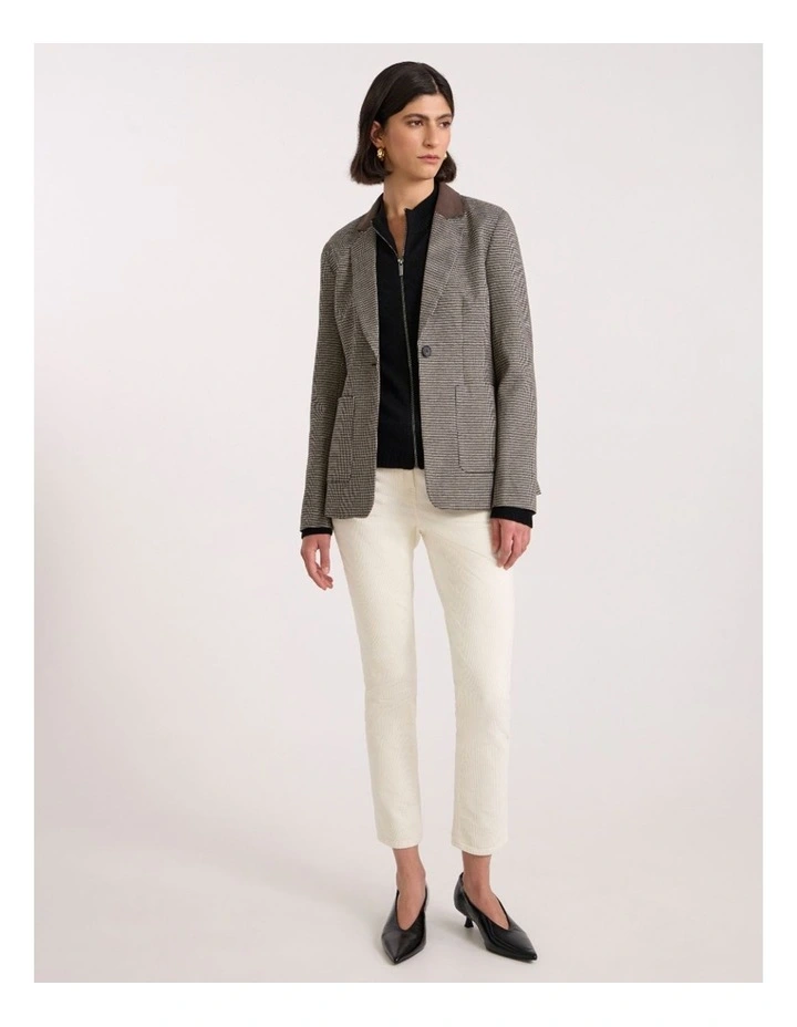 Whitney Jacket in Espresso Check image 1