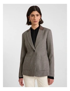 Whitney Jacket in Espresso Check