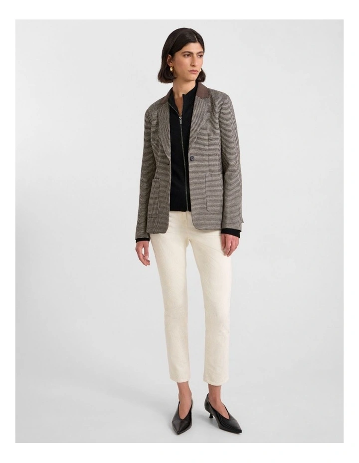 Whitney Jacket in Espresso Check image 2