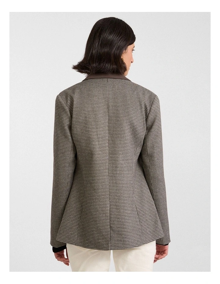 Whitney Jacket in Espresso Check image 3