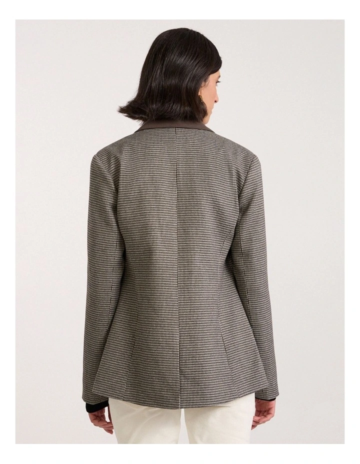 Whitney Jacket in Espresso Check image 4