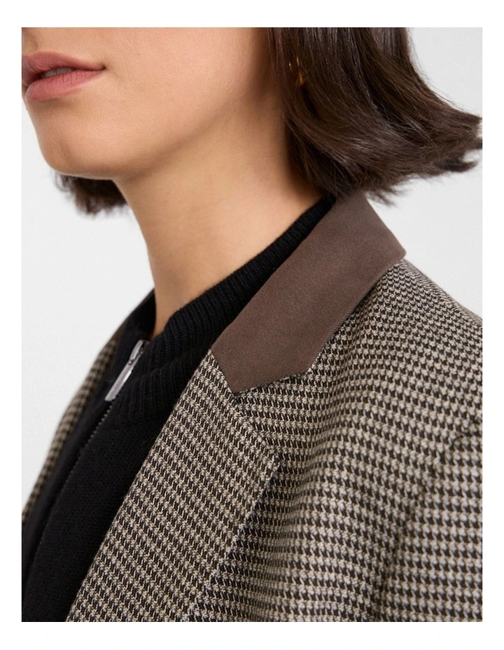 Whitney Jacket in Espresso Check image 4
