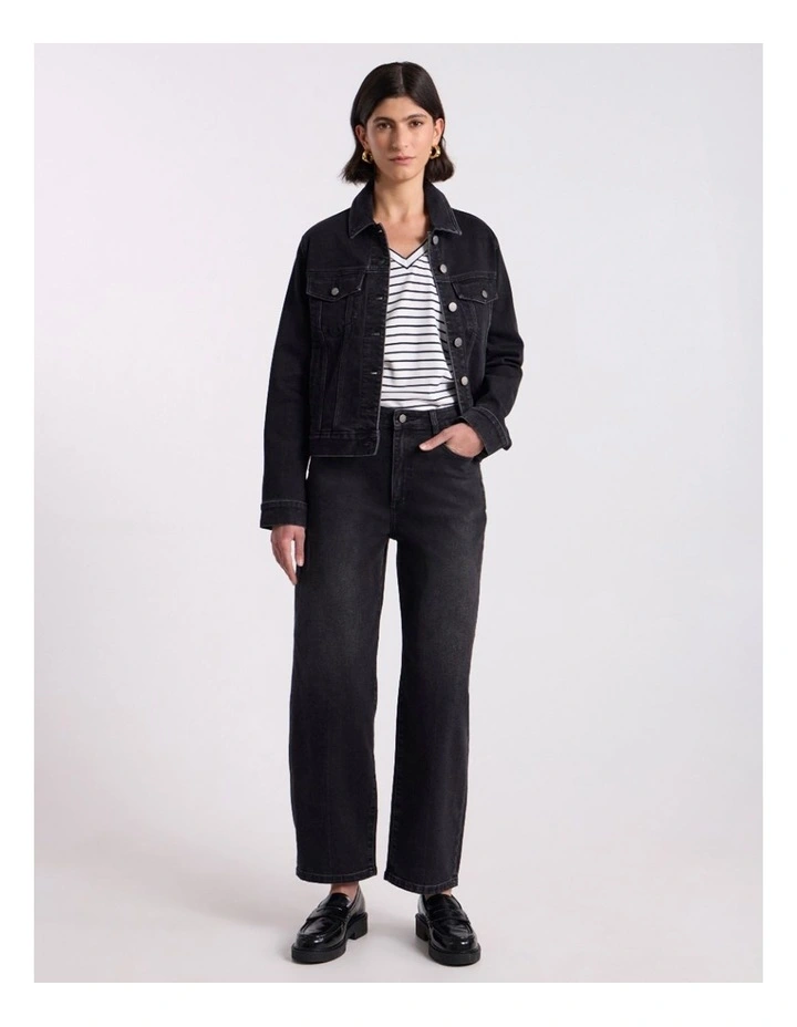 Aspen Denim Jacket in Washed Black image 1