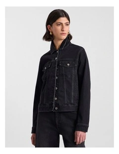 Aspen Denim Jacket in Washed Black