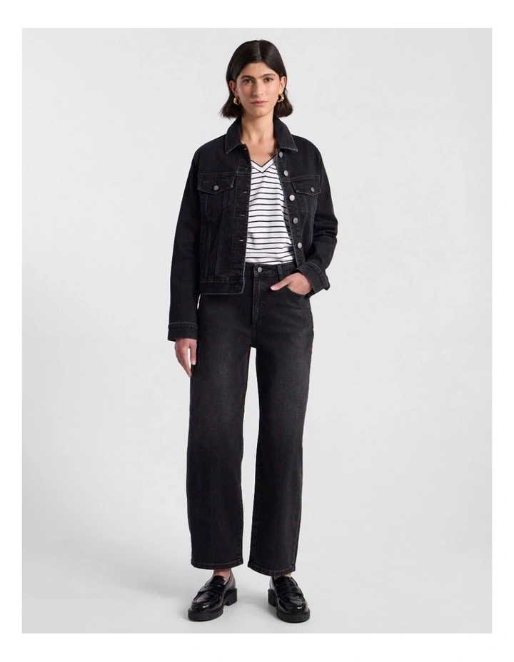 Aspen Denim Jacket in Washed Black image 2