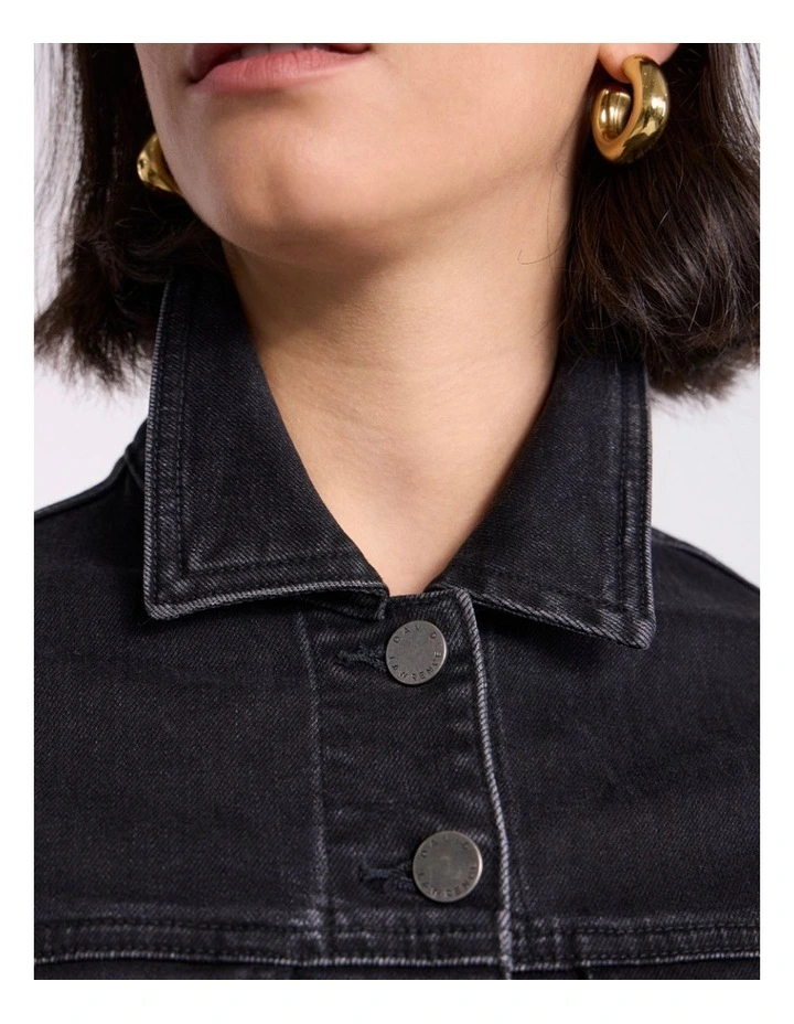 Aspen Denim Jacket in Washed Black image 3
