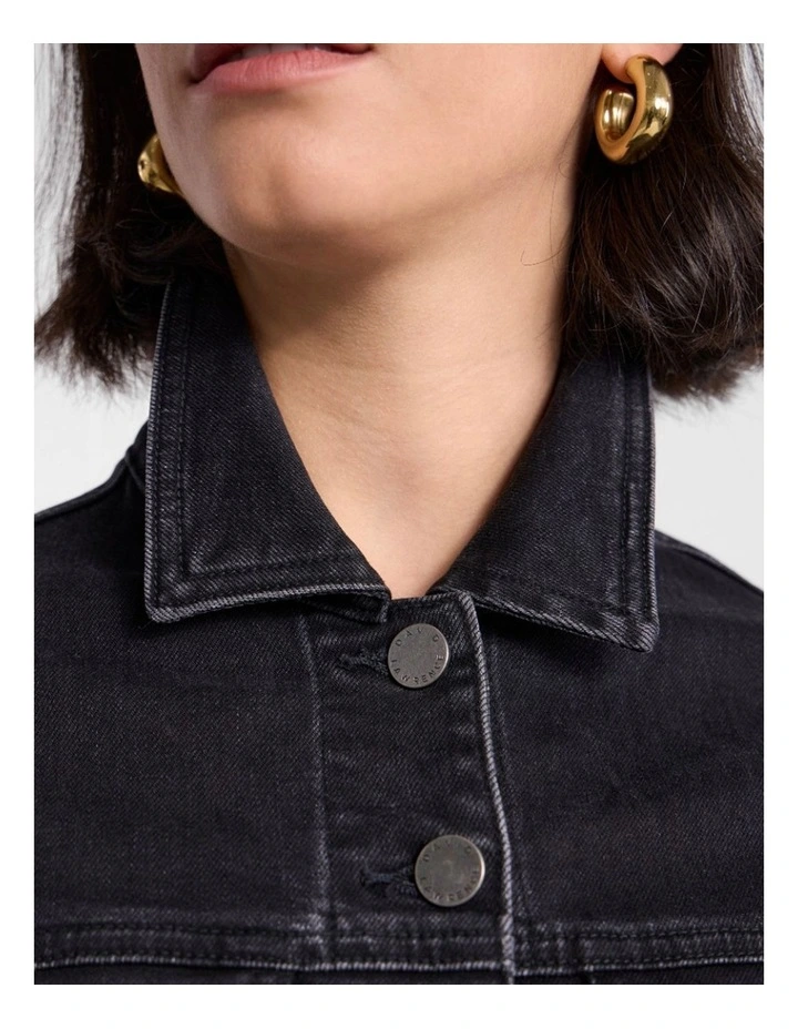 Aspen Denim Jacket in Washed Black image 4