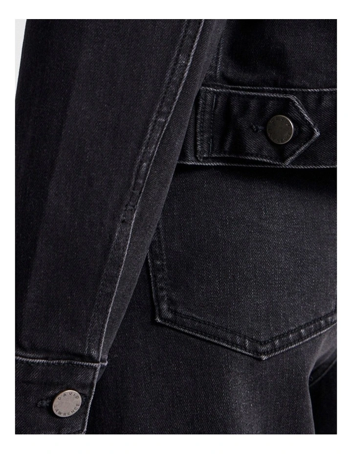 Aspen Denim Jacket in Washed Black image 5