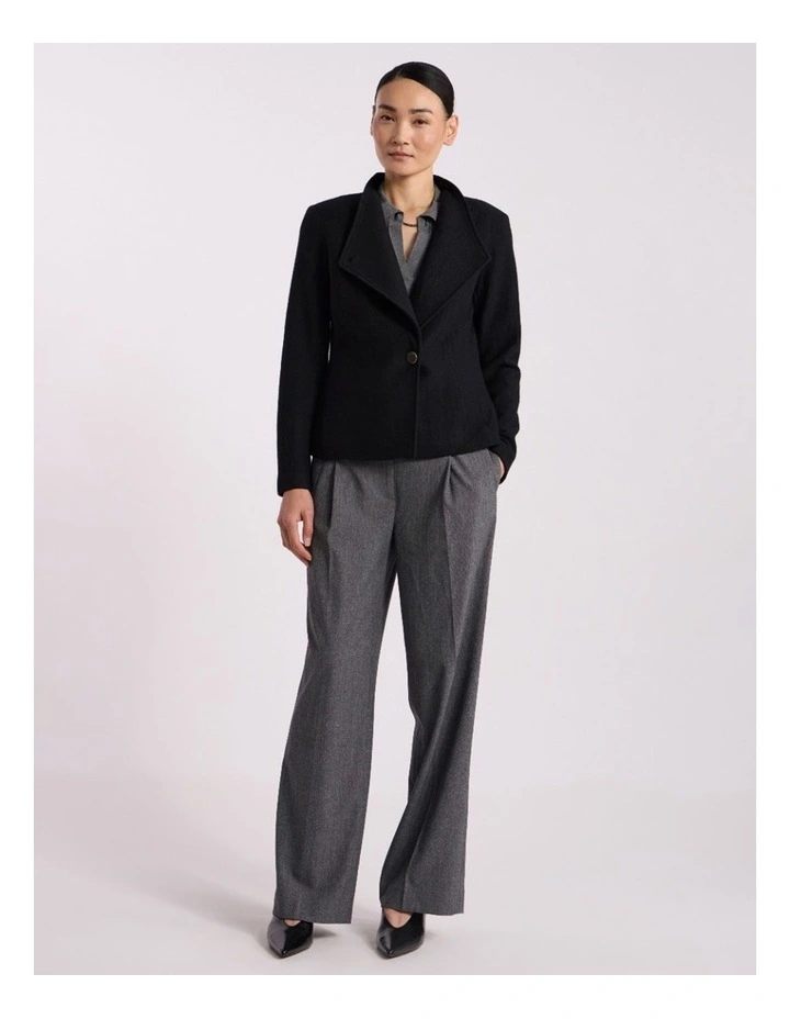 Katrina Felted Wool Jacket in Black image 1
