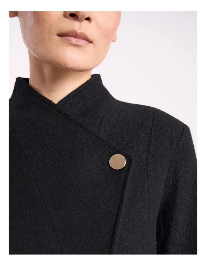 Katrina Felted Wool Jacket in Black image 3