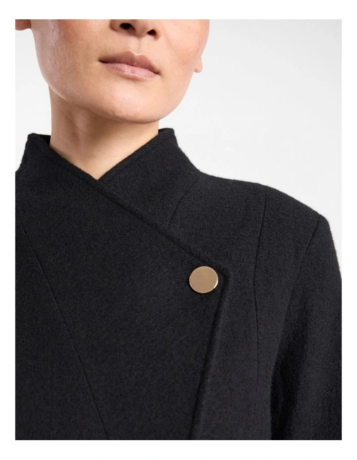 Katrina Felted Wool Jacket in Black image 4