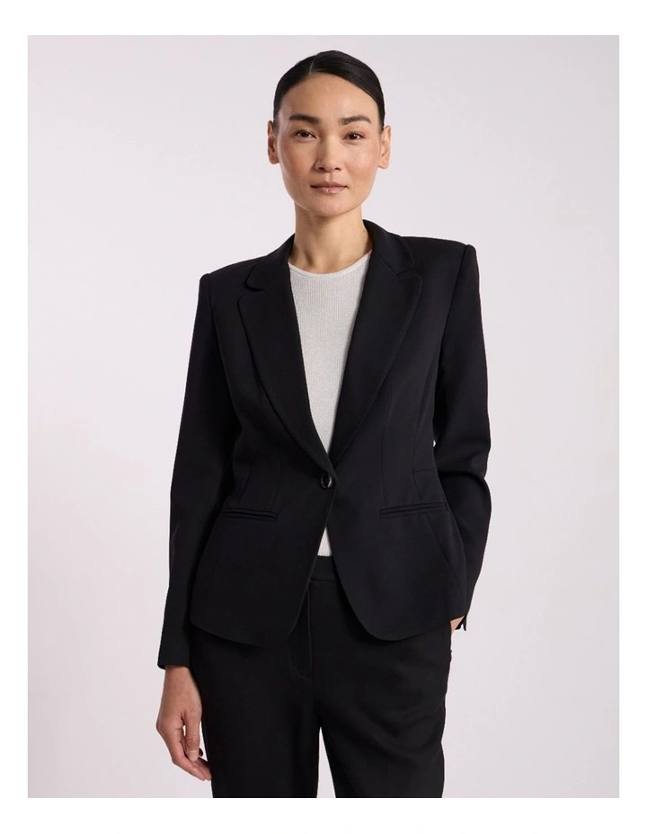 Edna Suit Blazer in Black image 2