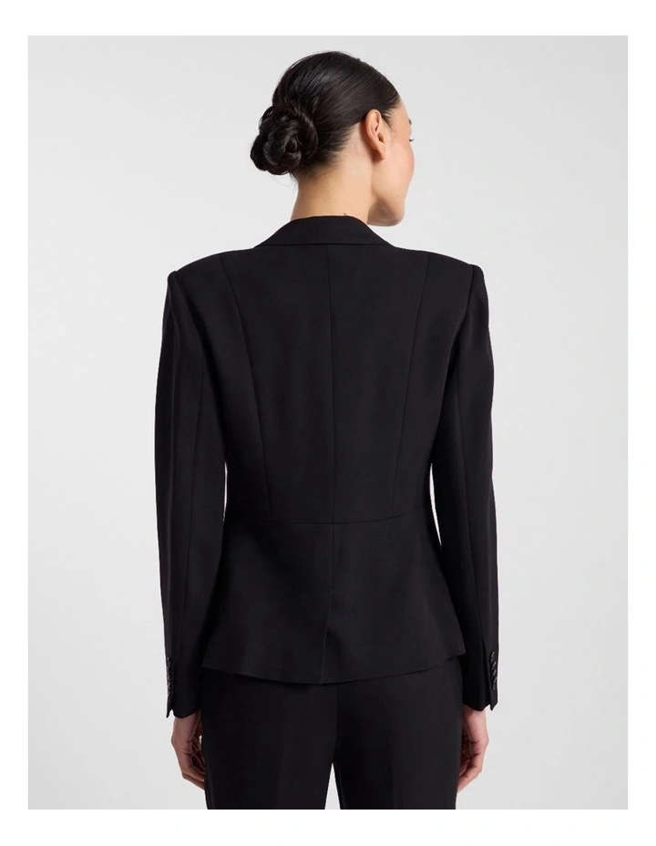 Edna Suit Blazer in Black image 3