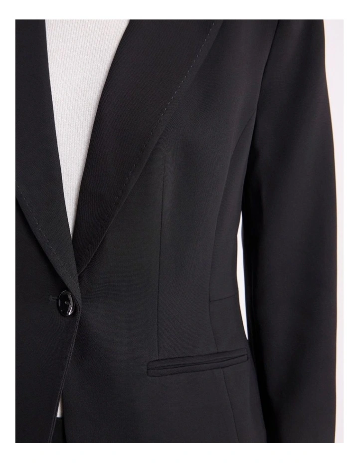 Edna Suit Blazer in Black image 3