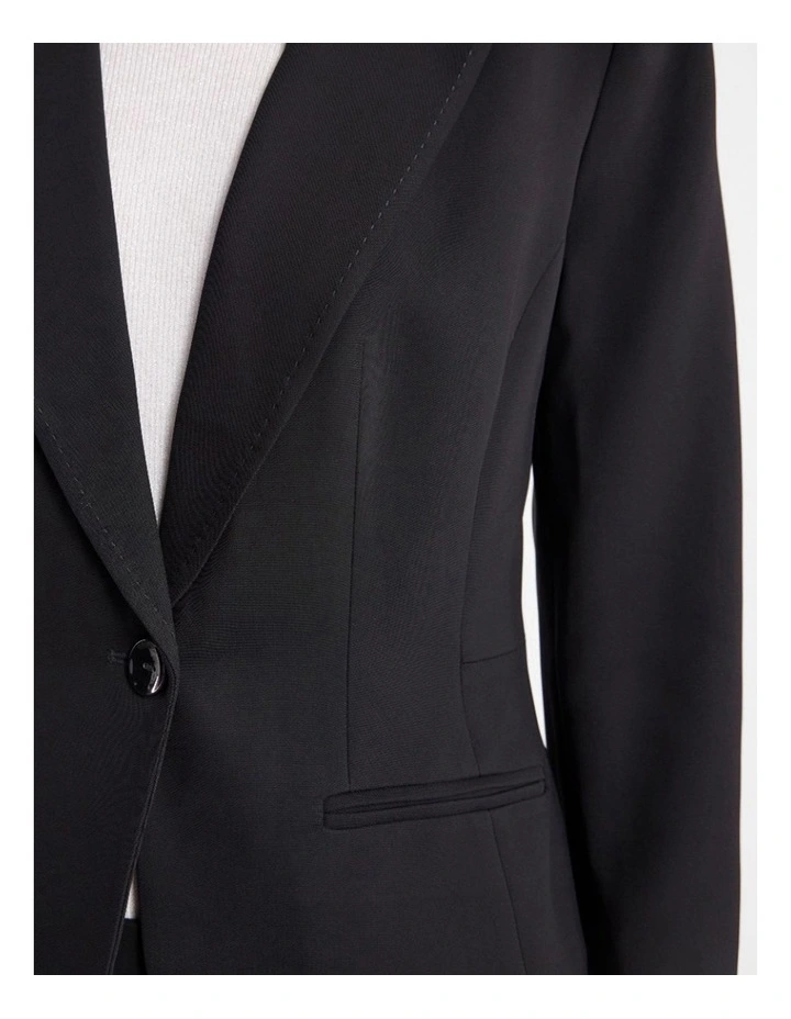Edna Suit Blazer in Black image 4