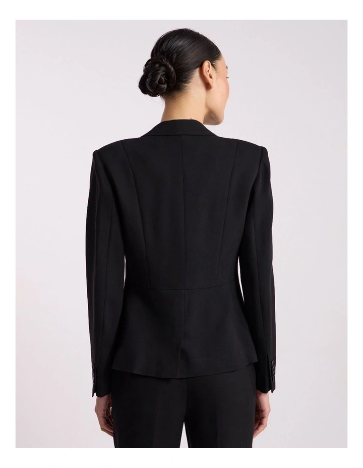 Edna Suit Blazer in Black image 4