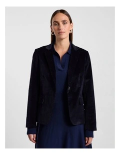 Iiona Corduroy Blazer in Navy