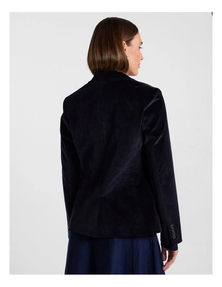 Iiona Corduroy Blazer in Navy image 3