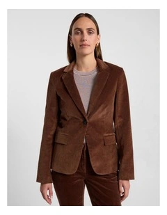 Iiona Corduroy Blazer in Nutmeg
