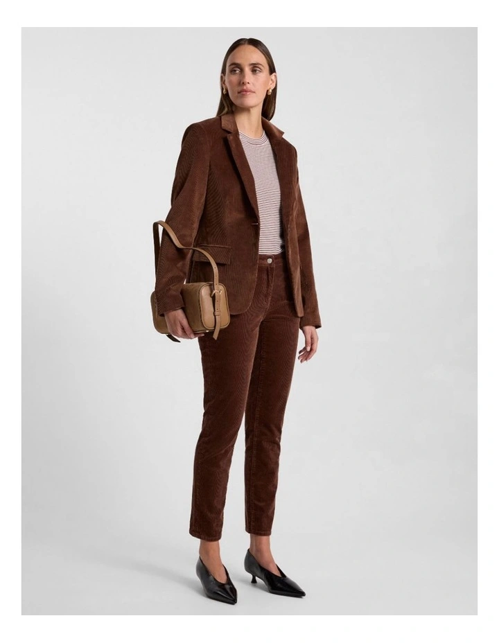 Iiona Corduroy Blazer in Nutmeg image 2