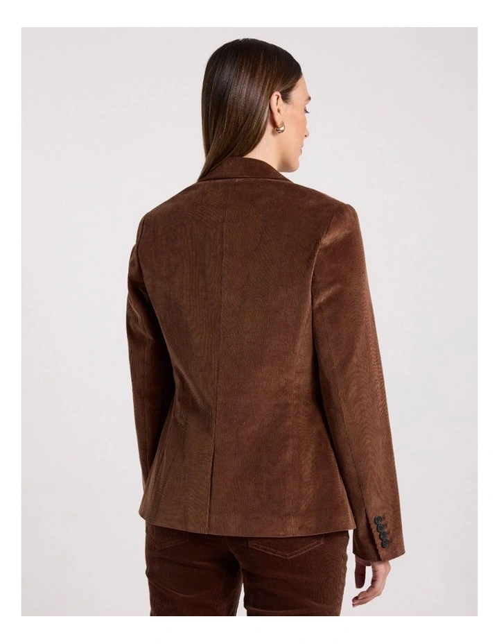 Iiona Corduroy Blazer in Nutmeg image 4