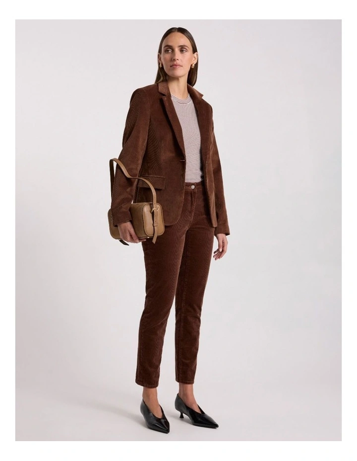 Iiona Corduroy Blazer in Nutmeg image 5