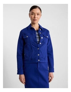 Aspen Denim Jacket in Ocean Blue