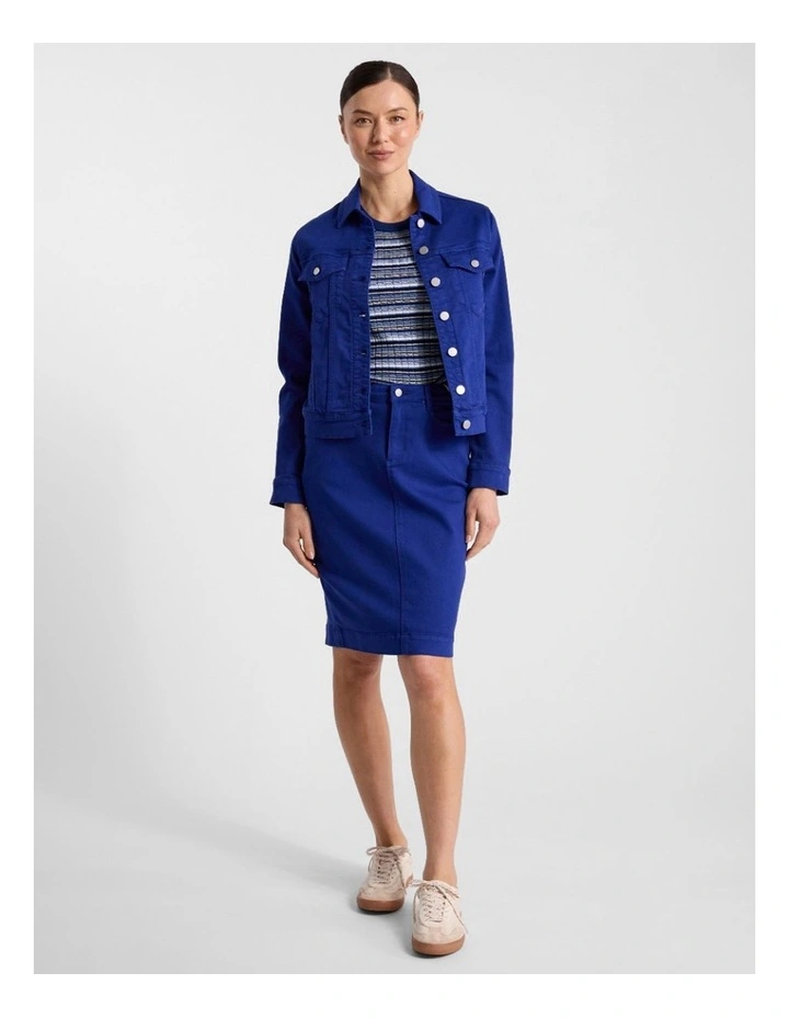 Aspen Denim Jacket in Ocean Blue image 2