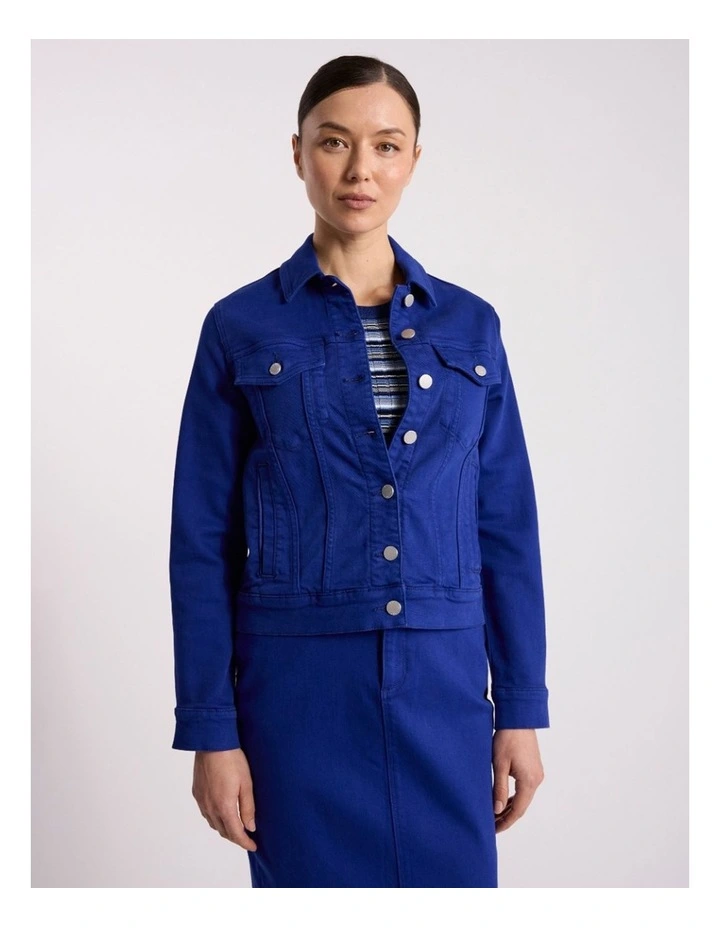 Aspen Denim Jacket in Ocean Blue image 2