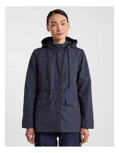 Camryn Reversible Anorak in Navy Check