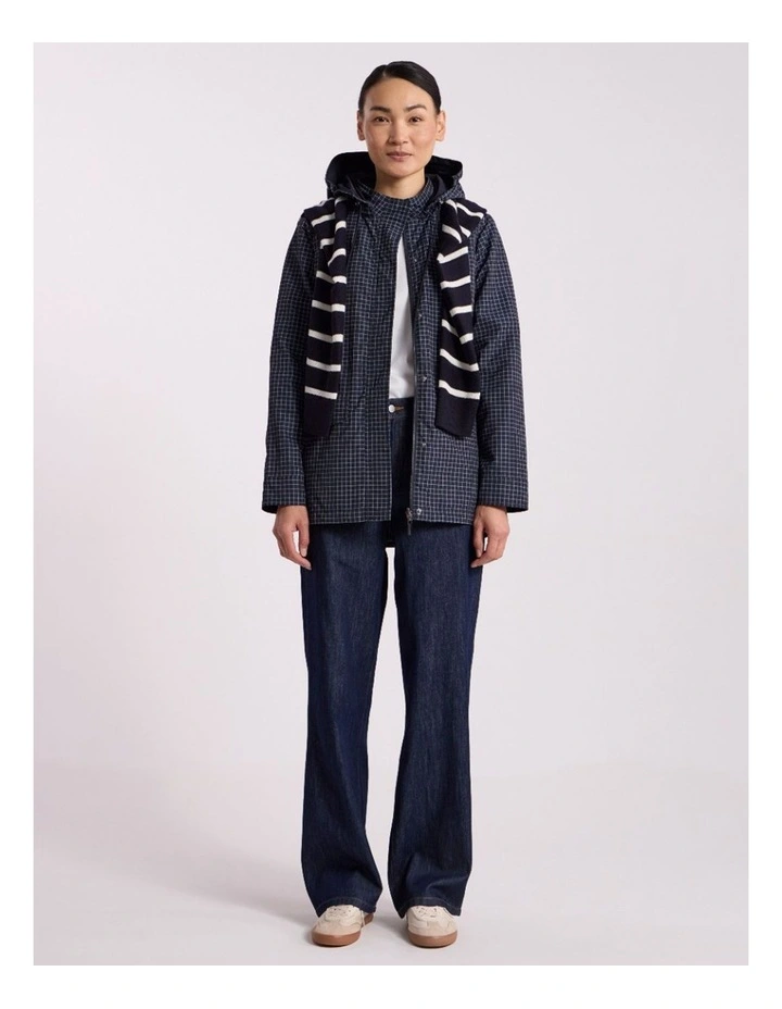 Camryn Reversible Anorak in Navy Check image 1