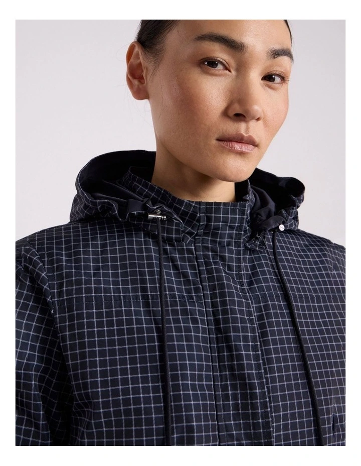 Camryn Reversible Anorak in Navy Check image 4