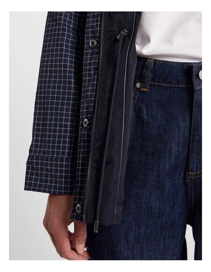 Camryn Reversible Anorak in Navy Check image 6
