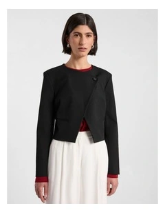 Jaz in Crop Jacket in Black