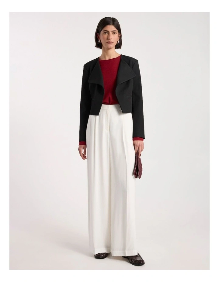 Jaz in Crop Jacket in Black image 1