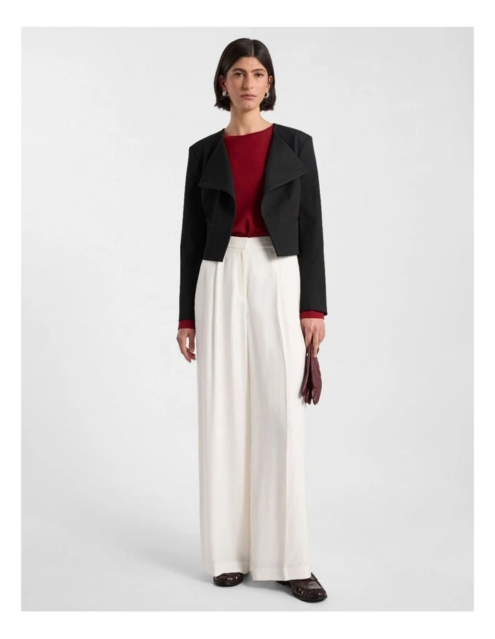 Jaz in Crop Jacket in Black image 2