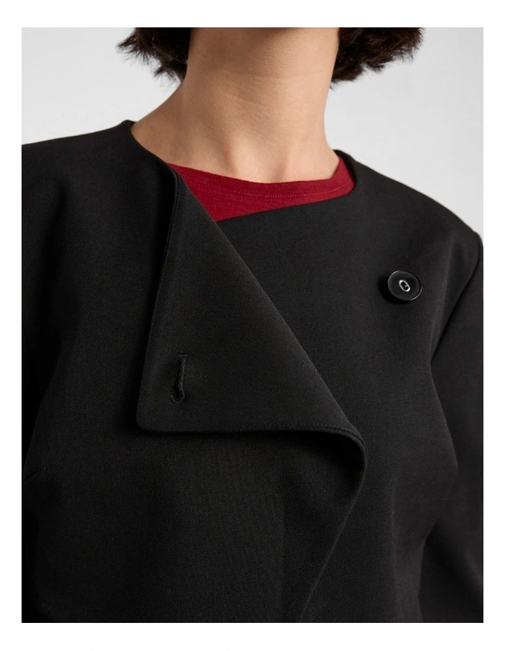 Jaz in Crop Jacket in Black image 4